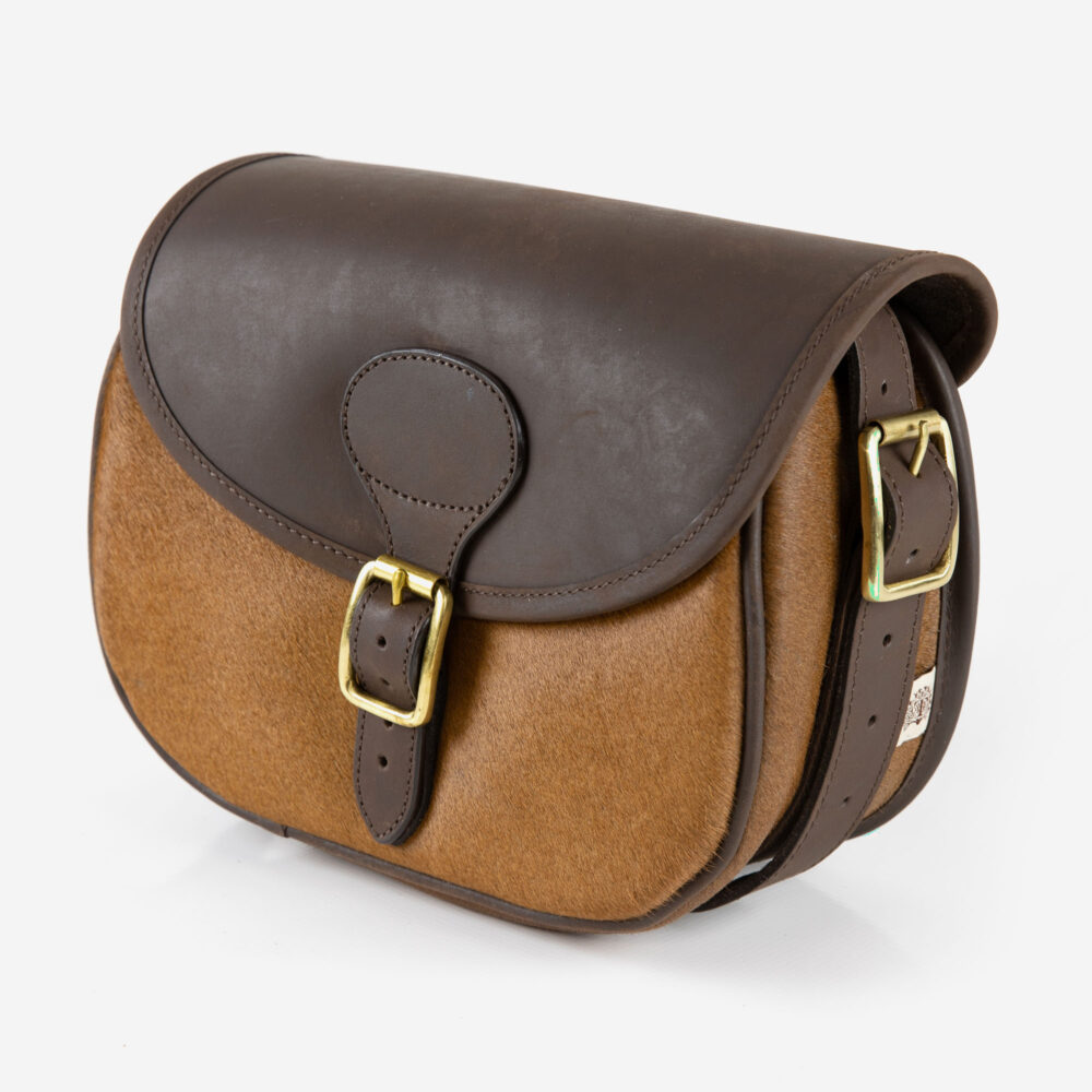 Cow Hide and Leather Cartridge Bag - 100 Shells