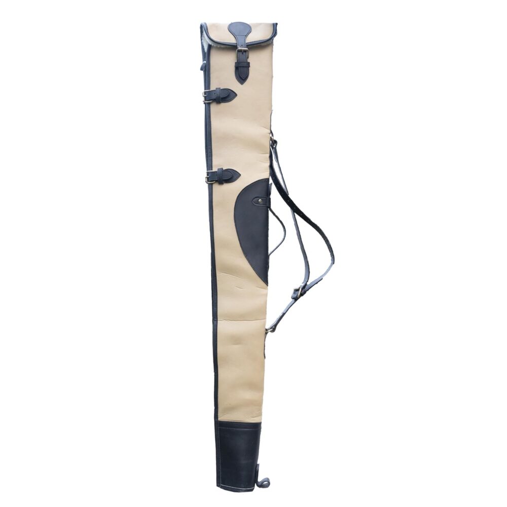 Hulara Western Leather Rifle Case Lever Action Rifle Holster Leather Rifle Scabbard for Horse Saddle with Adjustable Shoulder Strap.