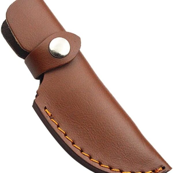 Leather Knife Sheath, Straight Knife Holster Knife Blade Cover Belt Knife Case for 3.7" Blade Knife