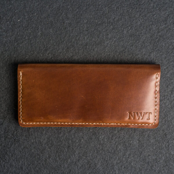 Long Wallet - Double Sided - Personalized Leather Wallet