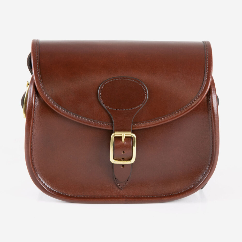 Premier Leather Cartridge Bag - 100 Shells - Harness Brown