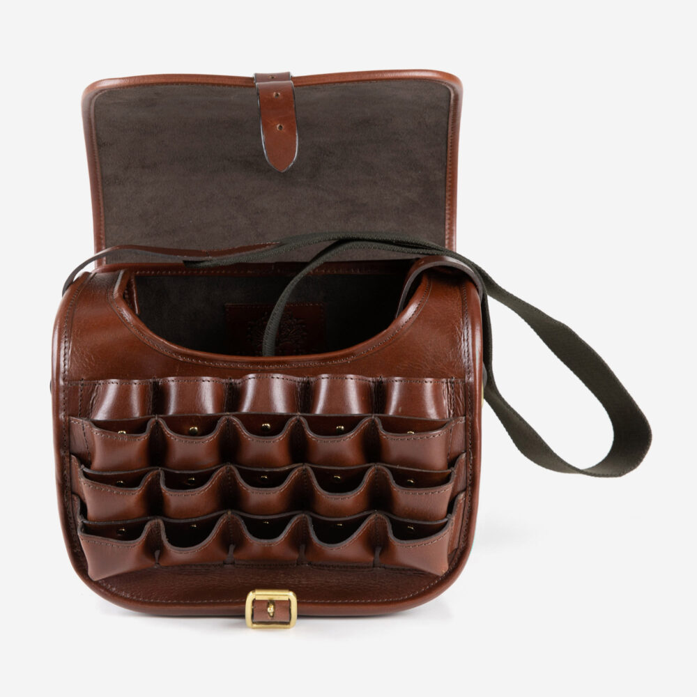 Premier Leather Loader Bag - Harness Brown - 200 Shells