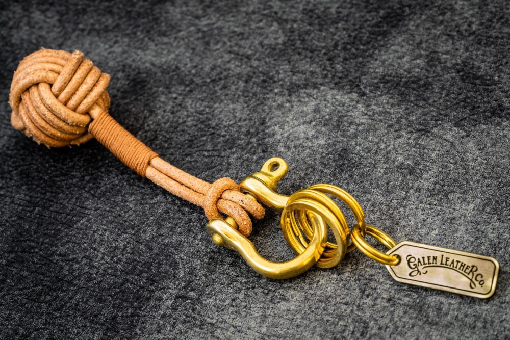The Knot - Leather Monkey's Fist Keychain